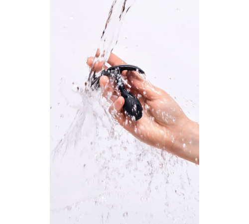 Черная анальная втулка Tord S - 8,5 см.