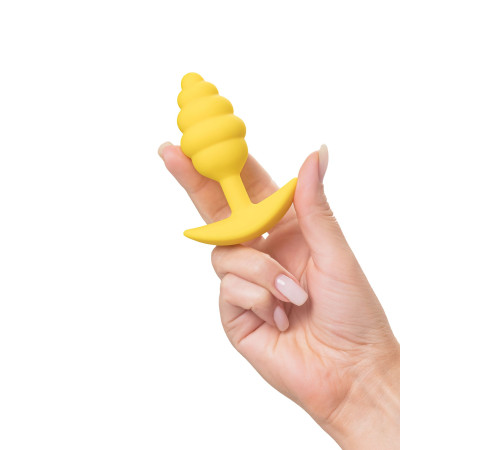 Желтая анальная втулка Vikki - 9 см.