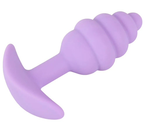 Фиолетовая анальная втулка Mini Butt Plug - 7,5 см.