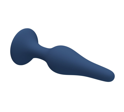 Синяя анальная пробка Slim Anal Plug L - 12,4 см.