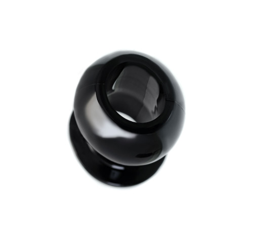 Черная анальная втулка Basic M - 6,5 см.