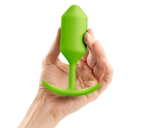 Лаймовая пробка для ношения B-vibe Snug Plug 3 - 12,7 см.