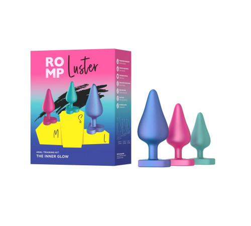 Набор из 3 анальных пробок Romp Luster