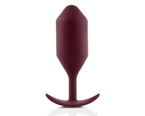 Заказать Бордовая пробка для ношения B-vibe Snug Plug 5 - 14 см.