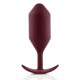 Заказать Бордовая пробка для ношения B-vibe Snug Plug 5 - 14 см.