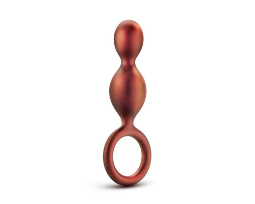 Заказать Коричневый анальный стимулятор Duo Loop Copper Anal Plug - 13,3 см.