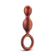Заказать Коричневый анальный стимулятор Duo Loop Copper Anal Plug - 13,3 см.