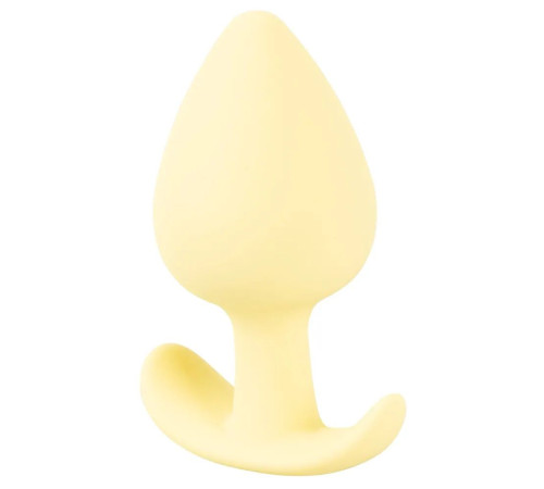 Жёлтая анальная втулка Mini Butt Plug - 6 см.