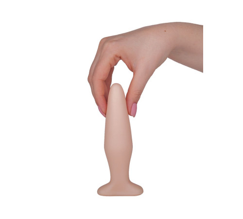 Телесная конусообразная пробка - 14 см.