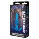 Заказать Голубой анальный стимулятор Tear Drop Butt Plug - 8,9 см.