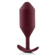 Заказать Бордовая пробка для ношения B-vibe Snug Plug 5 - 14 см.