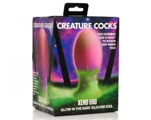 Заказать Розовая пробка-яйцо Xeno Egg - 13,3 см.