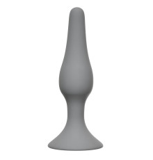 Серая малая анальная пробка Slim Anal Plug Small - 10,5 см.