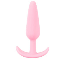 Розовая анальная втулка Mini Butt Plug - 8,4 см.