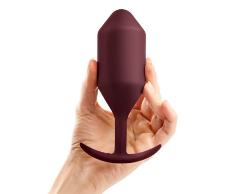 Заказать Бордовая пробка для ношения B-vibe Snug Plug 5 - 14 см.