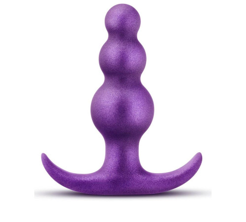 Фиолетовая анальная пробка The Supernova Plug - 7,6 см.