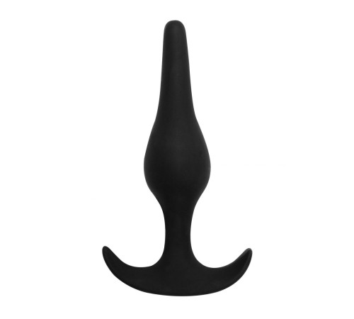 Чёрная анальная пробка Smooth - 12,5 см. Чёрная анальная пробка Smooth - 12,5 см.
