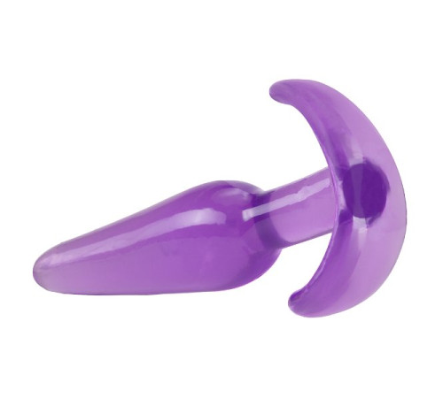 Фиолетовая анальная пробка в форме якоря Slim Anal Plug - 10,8 см.
