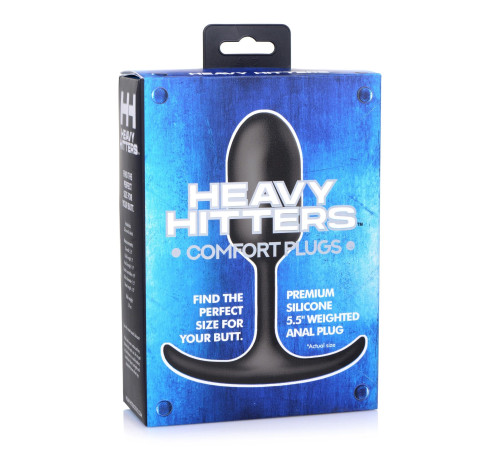 Черная анальная пробка с утяжелением Premium Silicone Weighted Anal Plug Medium - 14 см. Черная анальная пробка с утяжелением Premium Silicone Weighted Anal Plug Medium - 14 см.