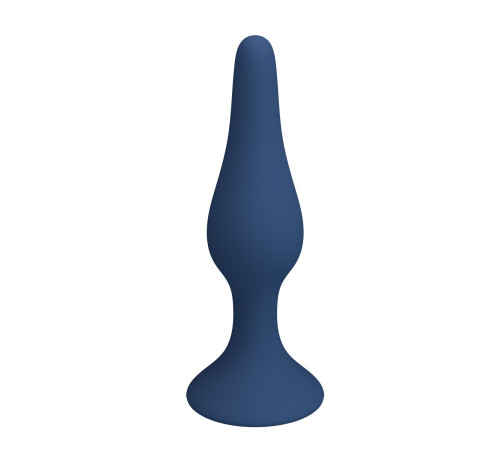 Синяя анальная пробка Slim Anal Plug S - 10,3 см.