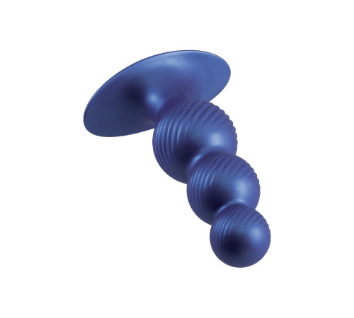 Синяя анальная елочка 5 Inch Silicone Anal Plug - 14 см.