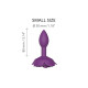 Заказать Фиолетовая анальная пробка с ограничителем-розой Open Rose Size S Butt Plug