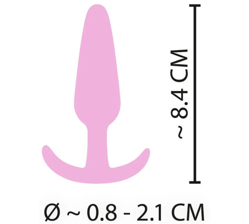 Розовая анальная втулка Mini Butt Plug - 8,4 см. Розовая анальная втулка Mini Butt Plug - 8,4 см.