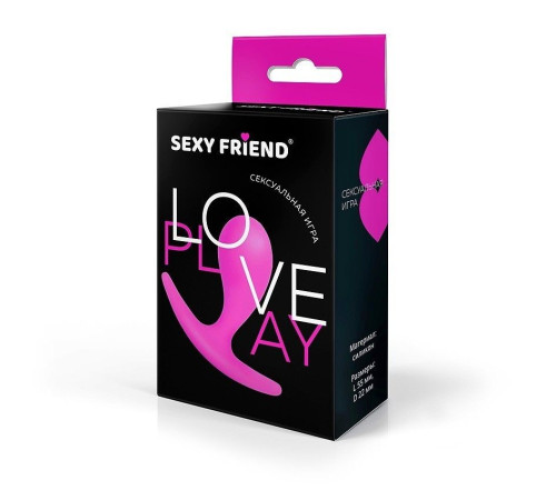 Ярко-розовая анальная втулка для ношения - 5,5 см.