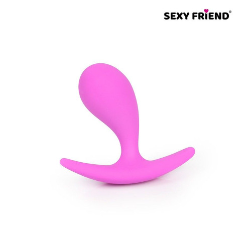 Ярко-розовая анальная втулка для ношения - 5,5 см.