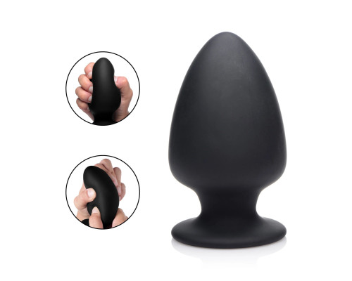 Заказать Черная мягкая анальная пробка Squeezable Large Anal Plug - 13,2 см. Заказать Черная мягкая анальная пробка Squeezable Large Anal Plug - 13,2 см.