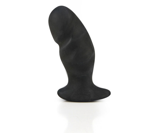 Средняя мягкая анальная пробка Ass Training Black - 11 см.