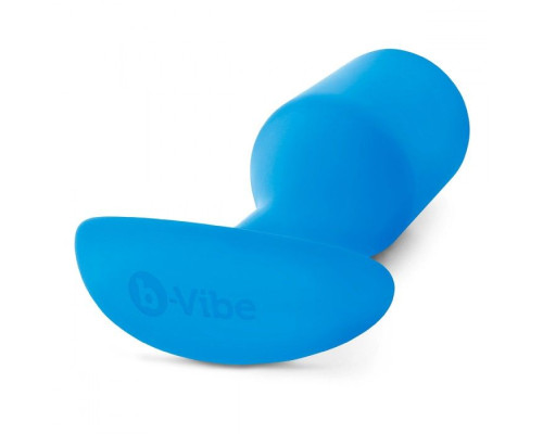 Заказать Синяя пробка для ношения B-vibe Snug Plug 5 - 14 см.
