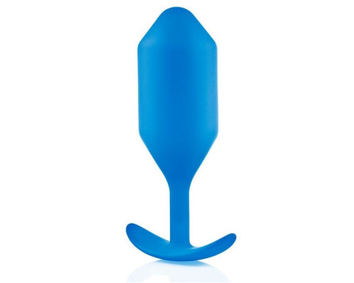 Заказать Синяя пробка для ношения B-vibe Snug Plug 5 - 14 см.