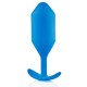 Заказать Синяя пробка для ношения B-vibe Snug Plug 5 - 14 см.