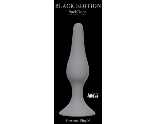 Заказать Серая анальная пробка Slim Anal Plug XL - 15,5 см. Заказать Серая анальная пробка Slim Anal Plug XL - 15,5 см.