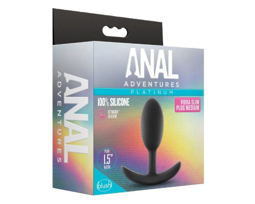 Заказать Черная анальная пробка Silicone Vibra Slim Plug Medium - 10,2 см. Заказать Черная анальная пробка Silicone Vibra Slim Plug Medium - 10,2 см.