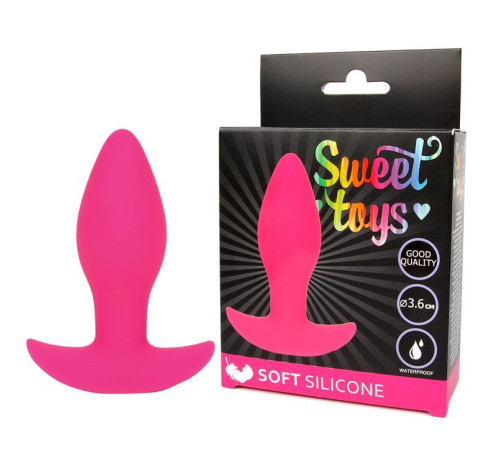 Розовая анальная втулка Sweet Toys - 8,5 см.