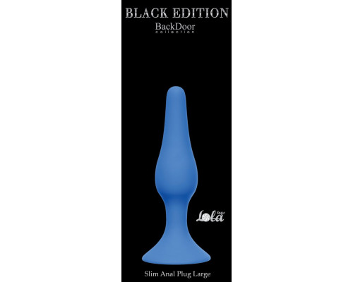 Заказать Синяя анальная пробка Slim Anal Plug Large - 12,5 см. Заказать Синяя анальная пробка Slim Anal Plug Large - 12,5 см.