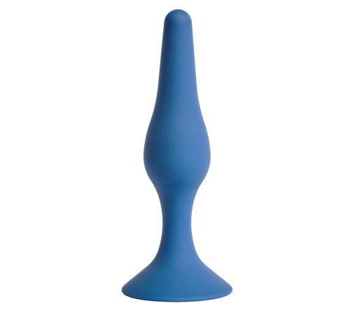 Синяя анальная пробка Gravity S - 10,5 см.