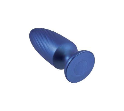 Синяя анальная пробка G Stuck Silicone Anal Plug - 13,5 см.