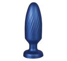 Синяя анальная пробка 4 Inch Silicone Anal Plug - 12 см.