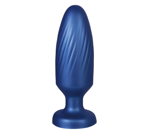 Синяя анальная пробка 4 Inch Silicone Anal Plug - 12 см.