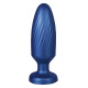 Синяя анальная пробка 4 Inch Silicone Anal Plug - 12 см.