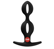 Черный анальный стимулятор B Balls Duo - 13 см.