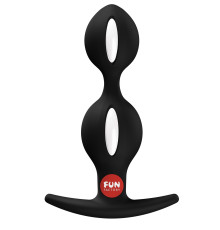 Черный анальный стимулятор B Balls Duo - 13 см.