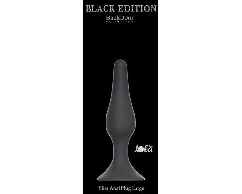 Заказать Чёрная анальная пробка Slim Anal Plug Large - 12,5 см. Заказать Чёрная анальная пробка Slim Anal Plug Large - 12,5 см.