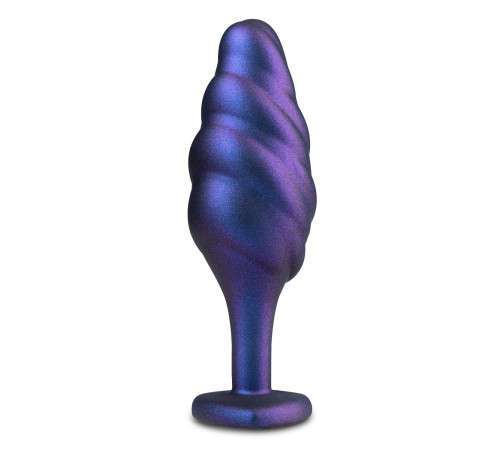 Фиолетовая анальная пробка с кристаллом-сердцем Matrix Bumped Bling Plug - 11,4 см.