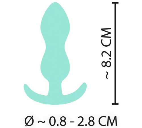 Аквамариновая анальная втулка Mini Butt Plug - 8,2 см. Аквамариновая анальная втулка Mini Butt Plug - 8,2 см.