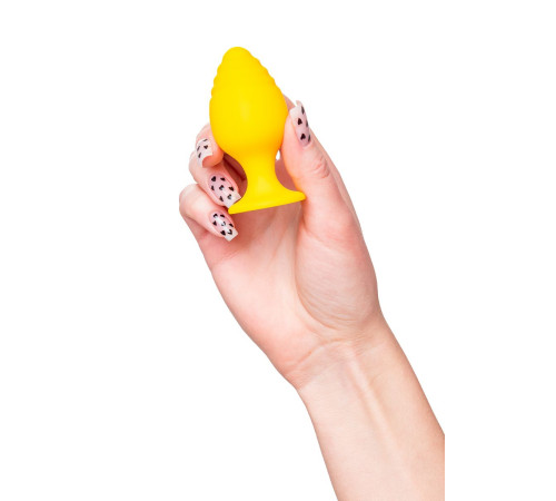 Желтая анальная втулка Riffle - 7,5 см.