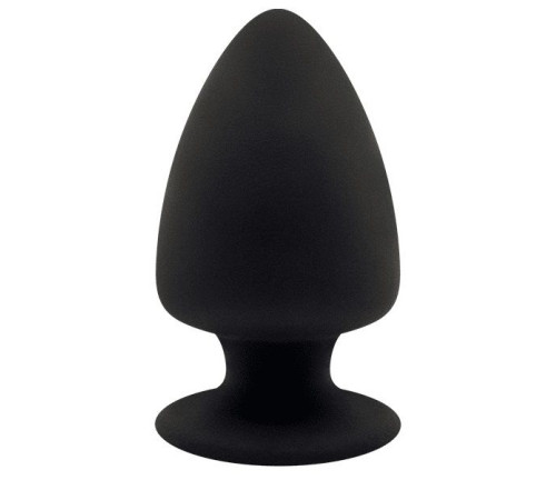 Черная анальная втулка Premium Silicone Plug XS - 8 см.